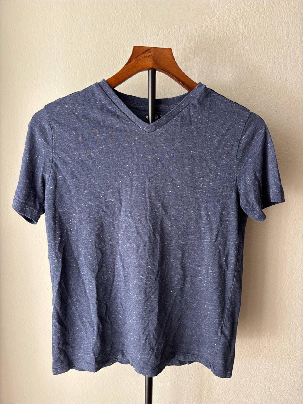 Weathered Navy V-Neck T-Shirt